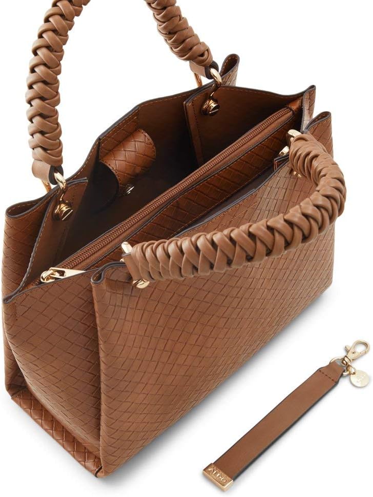 Neutral leather tote bag for work and everyday use — view 3