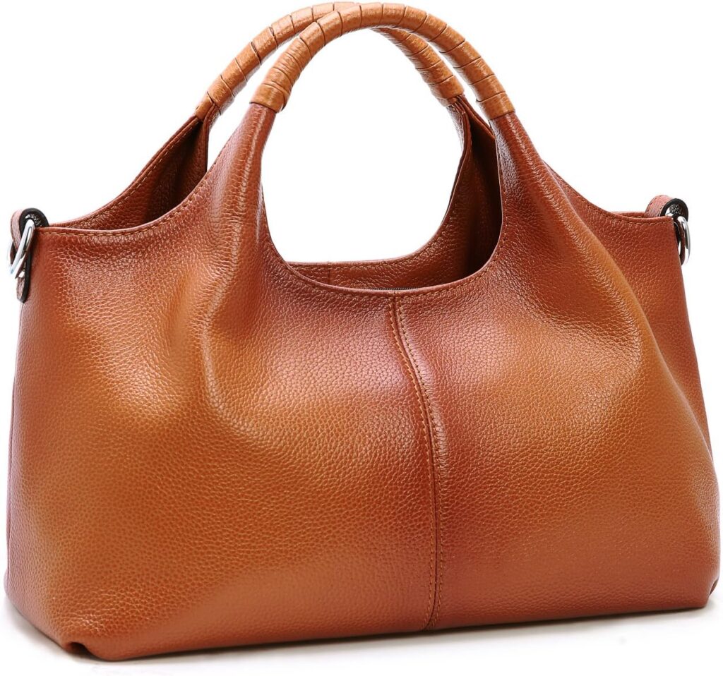 Genuine Leather Hobo Shoulder Bag for Work 2026