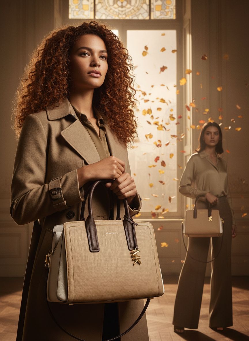 Neutral leather medium satchel with structured silhouette and shoulder straps — view 6