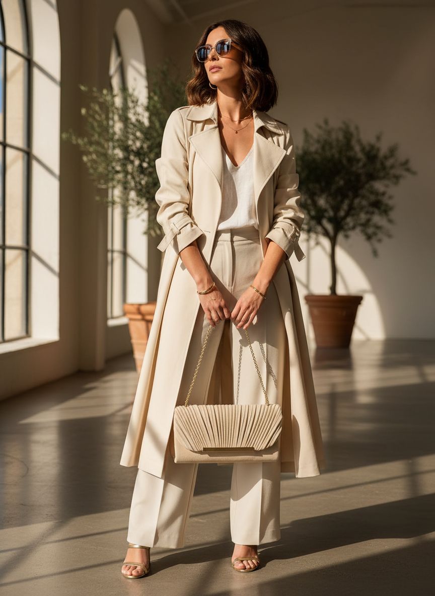 Vegan leather evening clutch in neutral, formal occasion handbag — view 5a