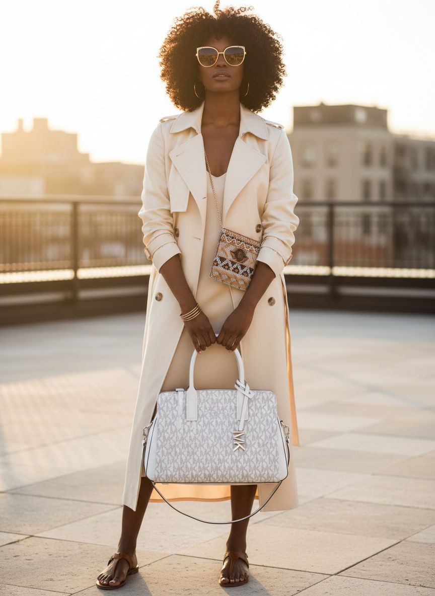 Michael Kors Laila extra small leather crossbody bag in {color} — view 5a