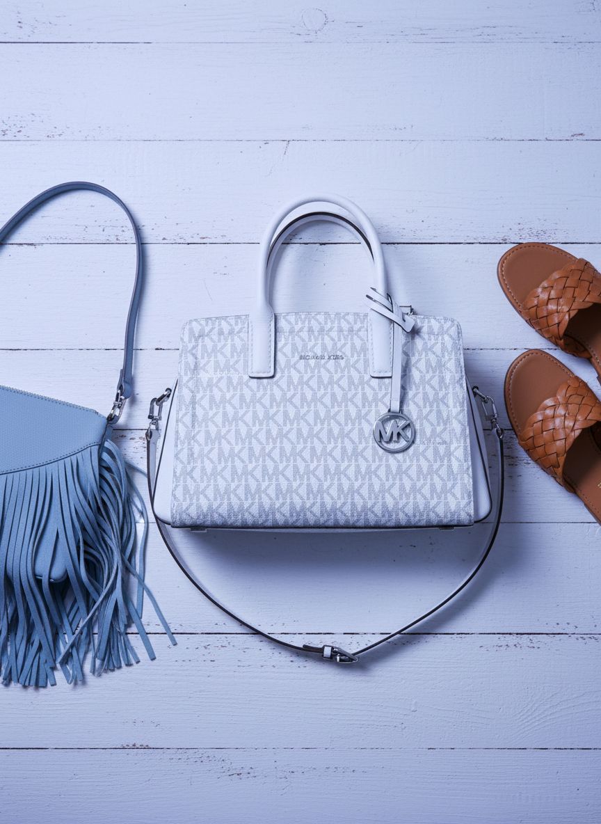 Michael Kors Laila extra small leather crossbody bag in {color} — view 7a