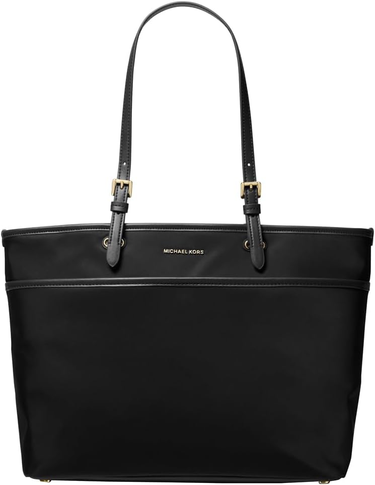 Michael Kors Winston large leather tote bag in neutral color with multi-functional pockets — view 2