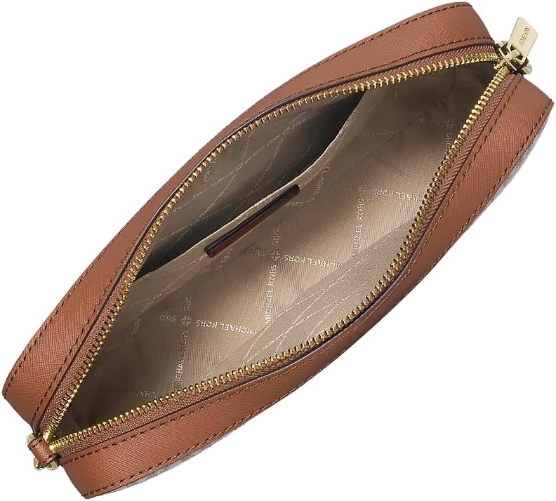 Michael Kors Jet Set Large Crossbody Bag in neutral leather — view 3