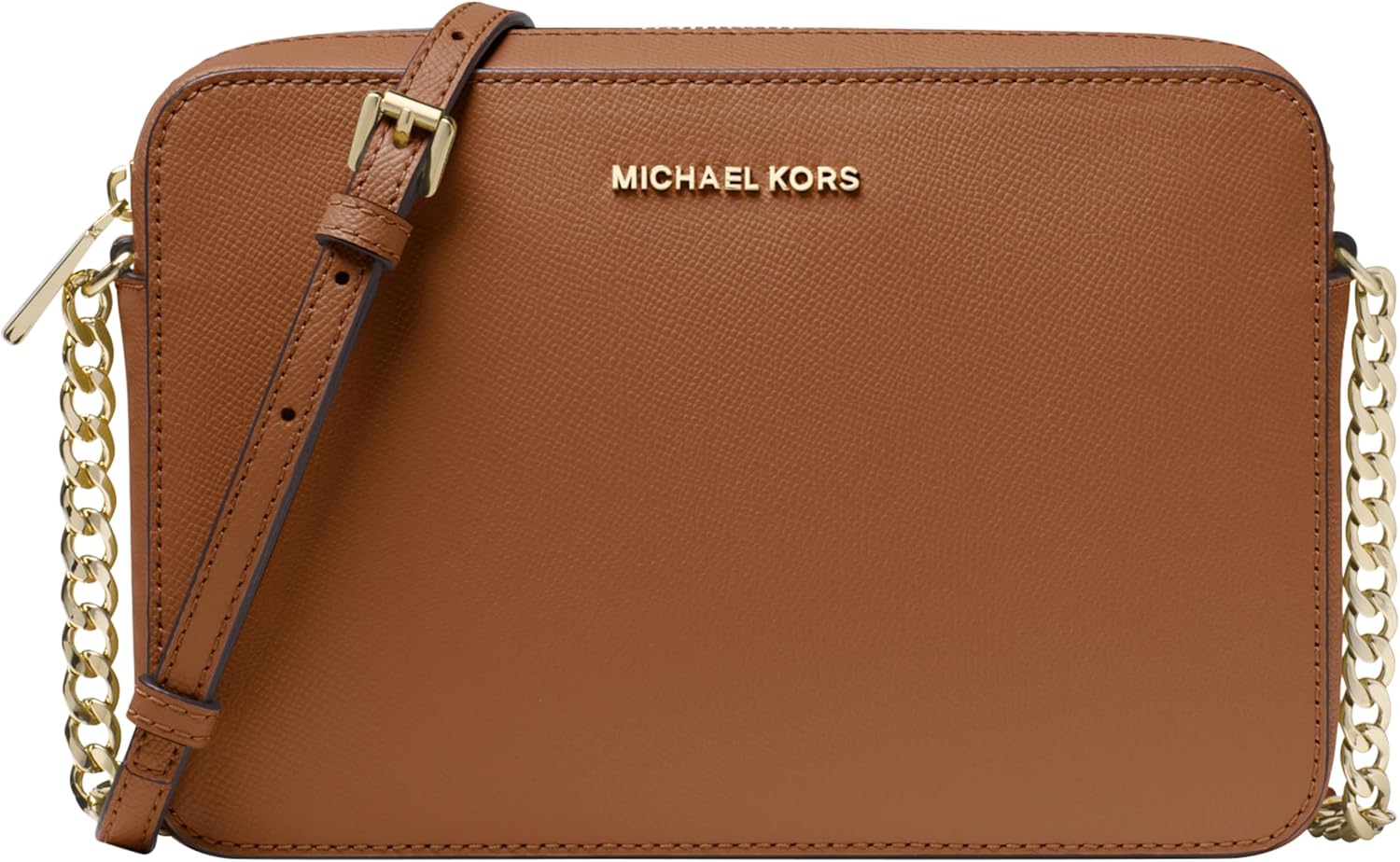 Michael Kors Jet Set Large Crossbody Bag in neutral leather — view 4