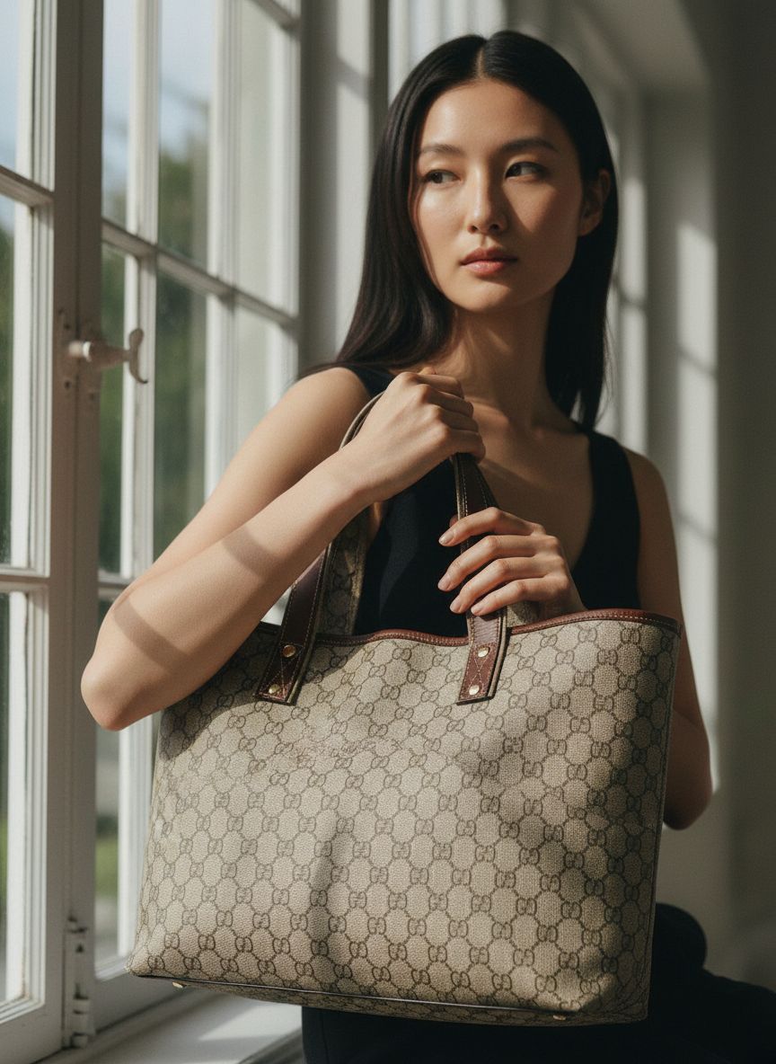 Neutral canvas tote bag for everyday use — view 3b