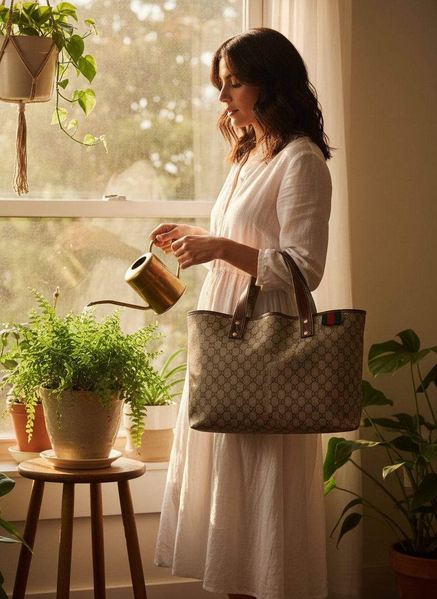 Neutral canvas tote bag for everyday use — view 4