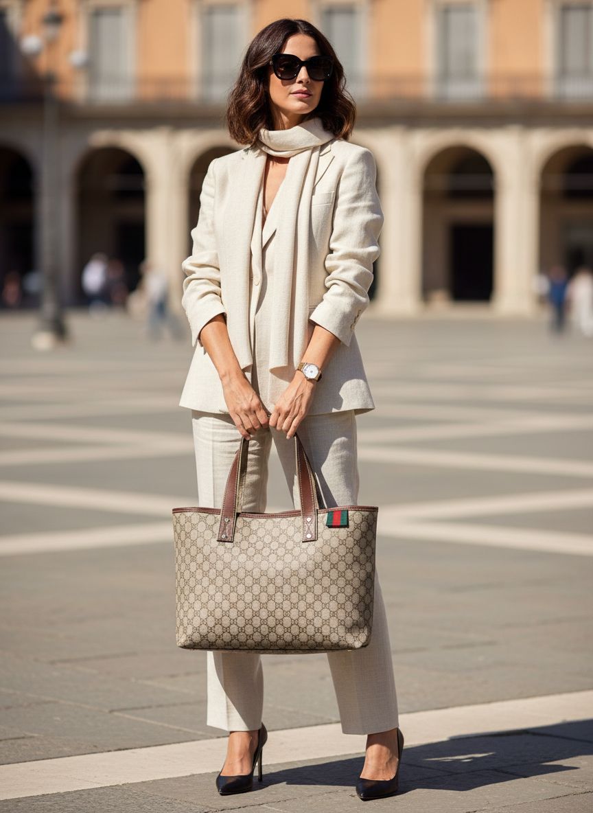 Neutral canvas tote bag for everyday use — view 6