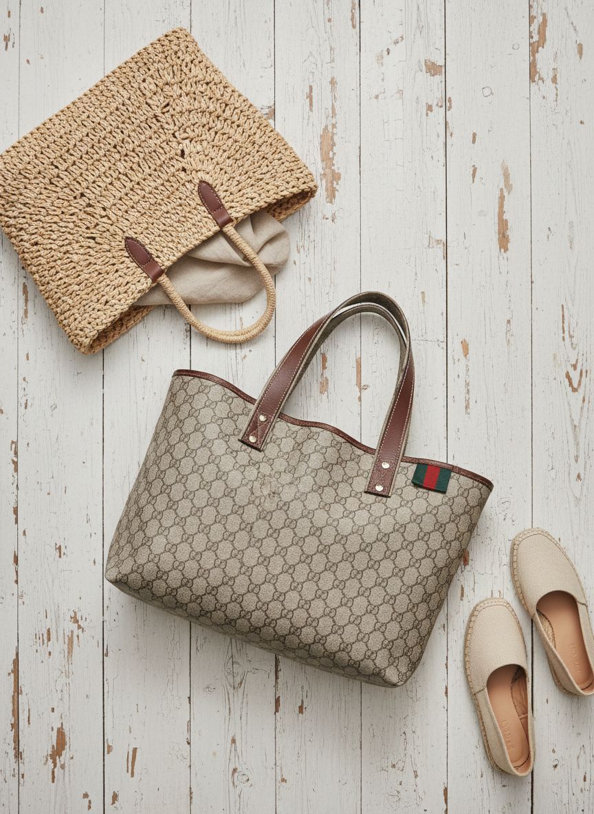 Neutral canvas tote bag for everyday use — view 7b