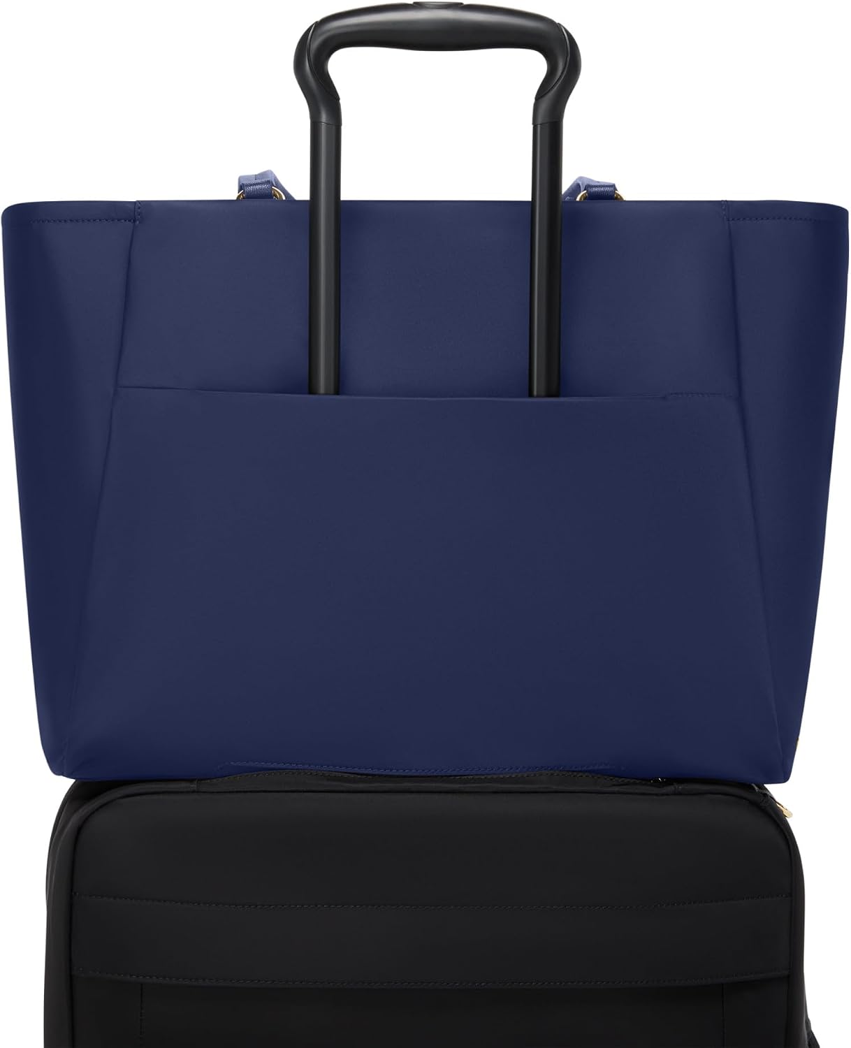 Lightweight nylon tote bag in neutral color, minimalist design for work and travel — detail