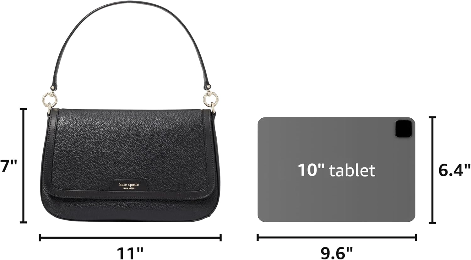 Pebbled leather flap shoulder bag in neutral tone, front view — back