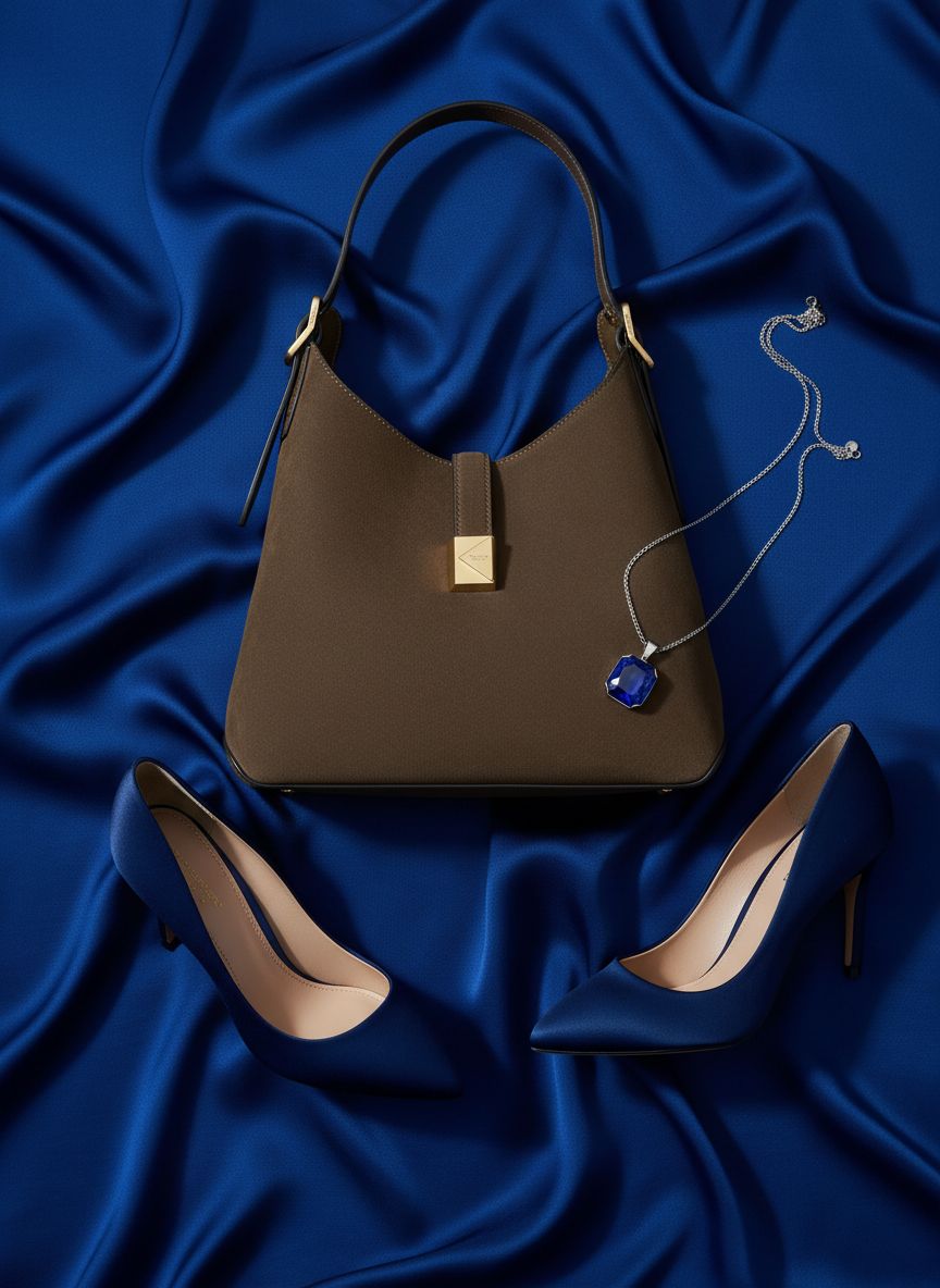 Neutral leather deco crossbody tote bag with structured silhouette — view 7b