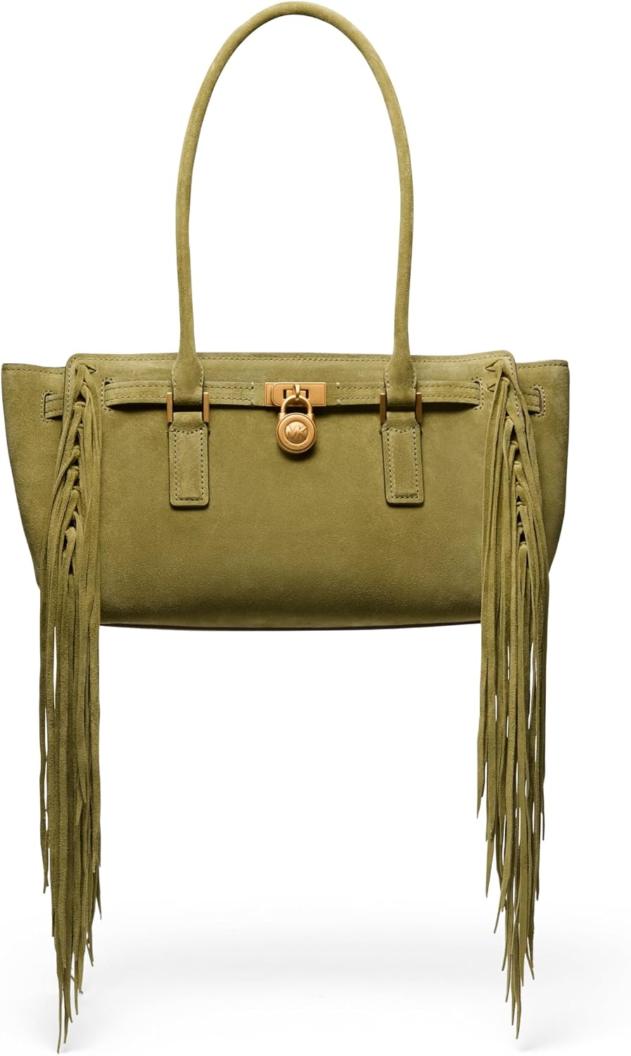 Neutral leather shoulder tote bag with structured silhouette and dual handles — detail