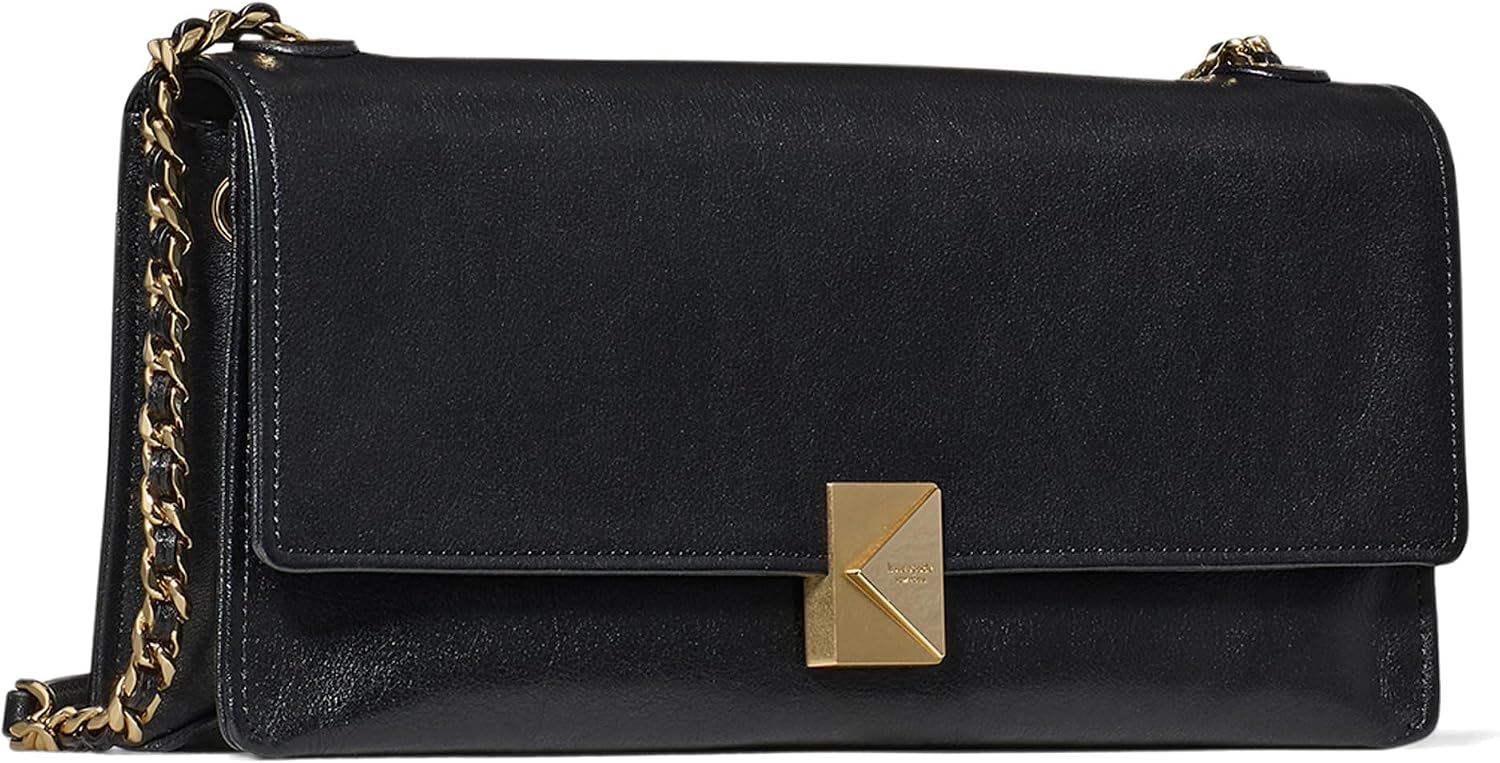 Glazed leather soft shoulder bag in neutral tone — detail