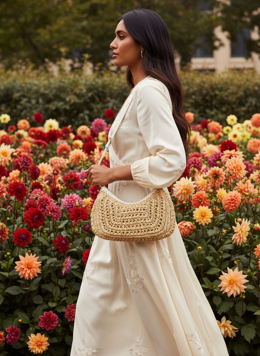 Sequin paillette evening satchel in warm multi — view 3a